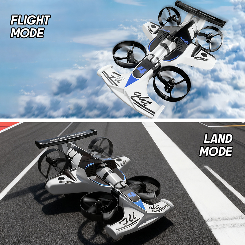 Drone Kit Professional - 2in1 Mini Drone Air-Ground Flying Car