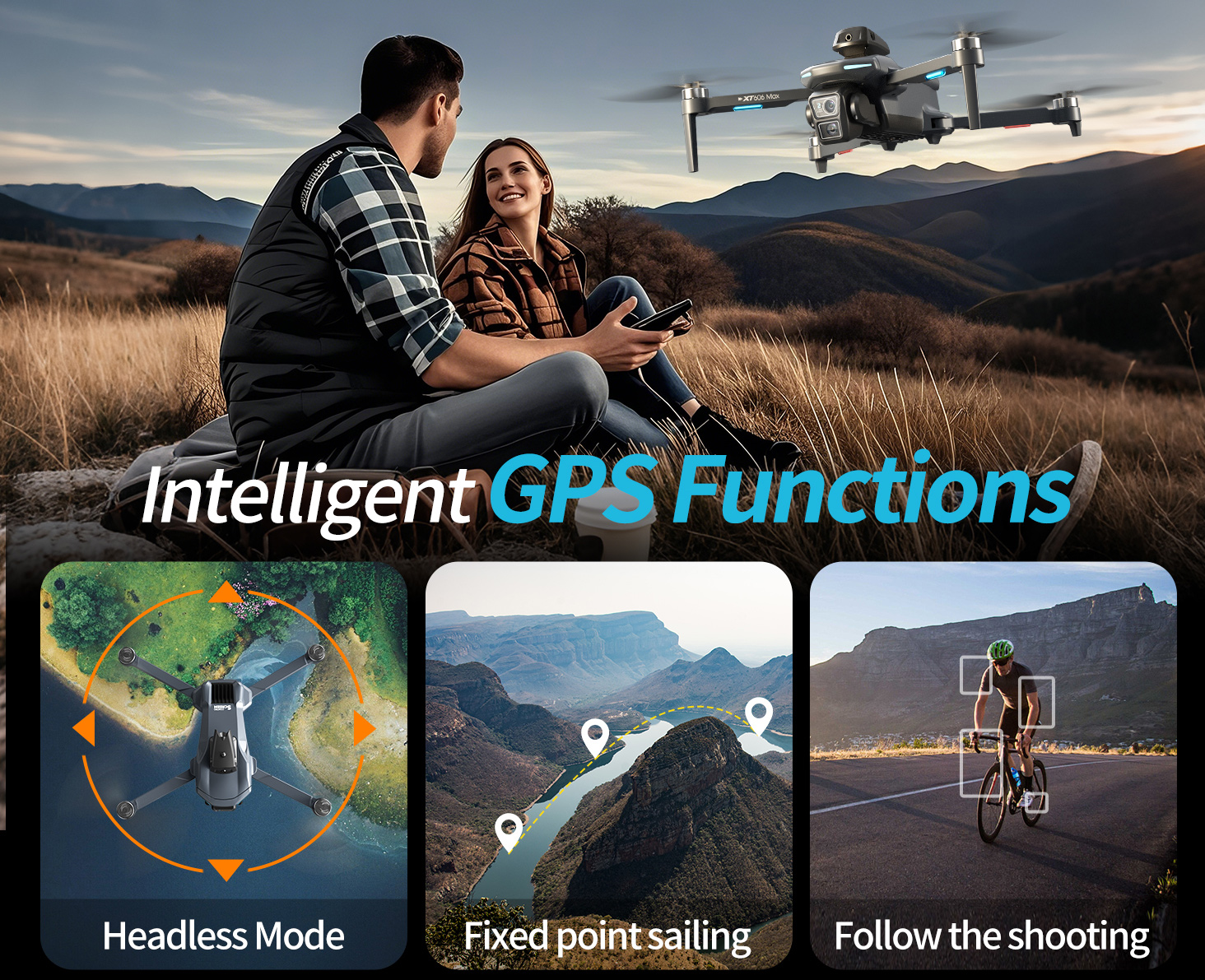XT606 MAX 3 battery Drone 4k 8 - Drone Kit Long Range recension och pris