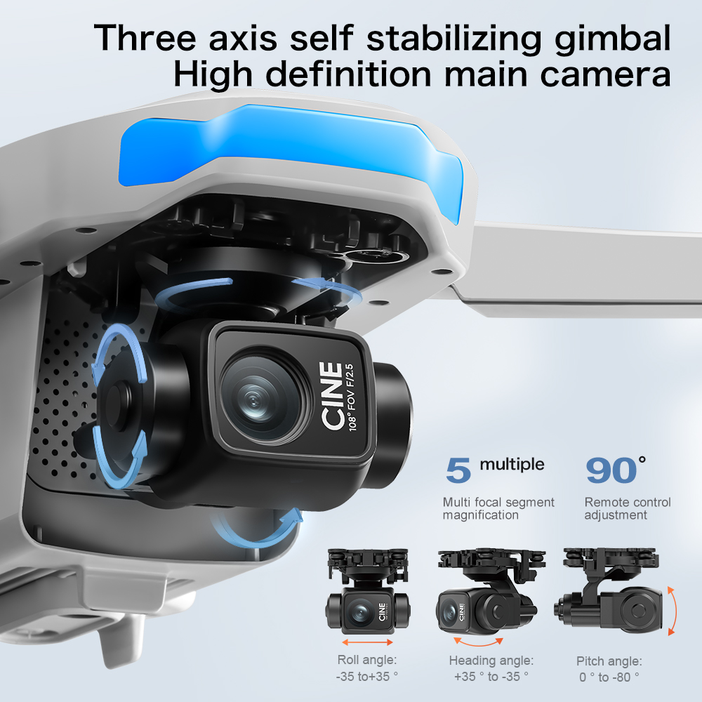 S-X1 MAX GPS Drone with 3-Axis - Drone Kit Long Range recension och pris
