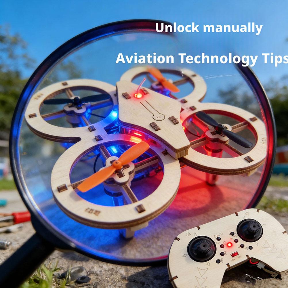 DIY Wooden RC Drone Quadcopter - Drone Kit Octocopter recension och pris