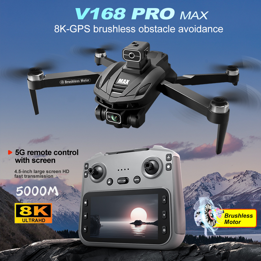V168 PRO Max GPS Drone 8K Prof - Drone Kit Professional recension och pris