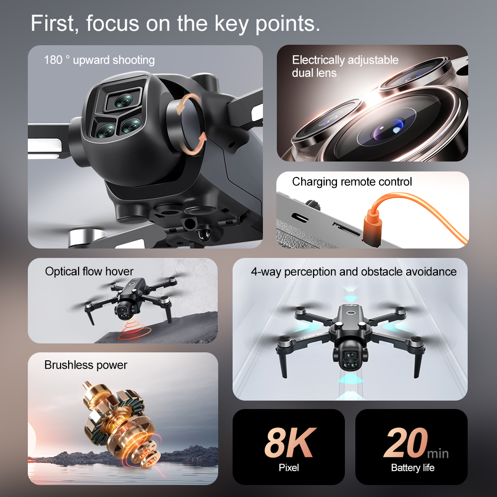 Lenovo V156 MAX 4K 8K Drone 5G - Drone Kit Long Range recension och pris