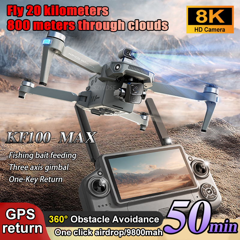 SJRC KF100 MAX 8K UHD Photo HD - Drone Kit Professional recension och pris