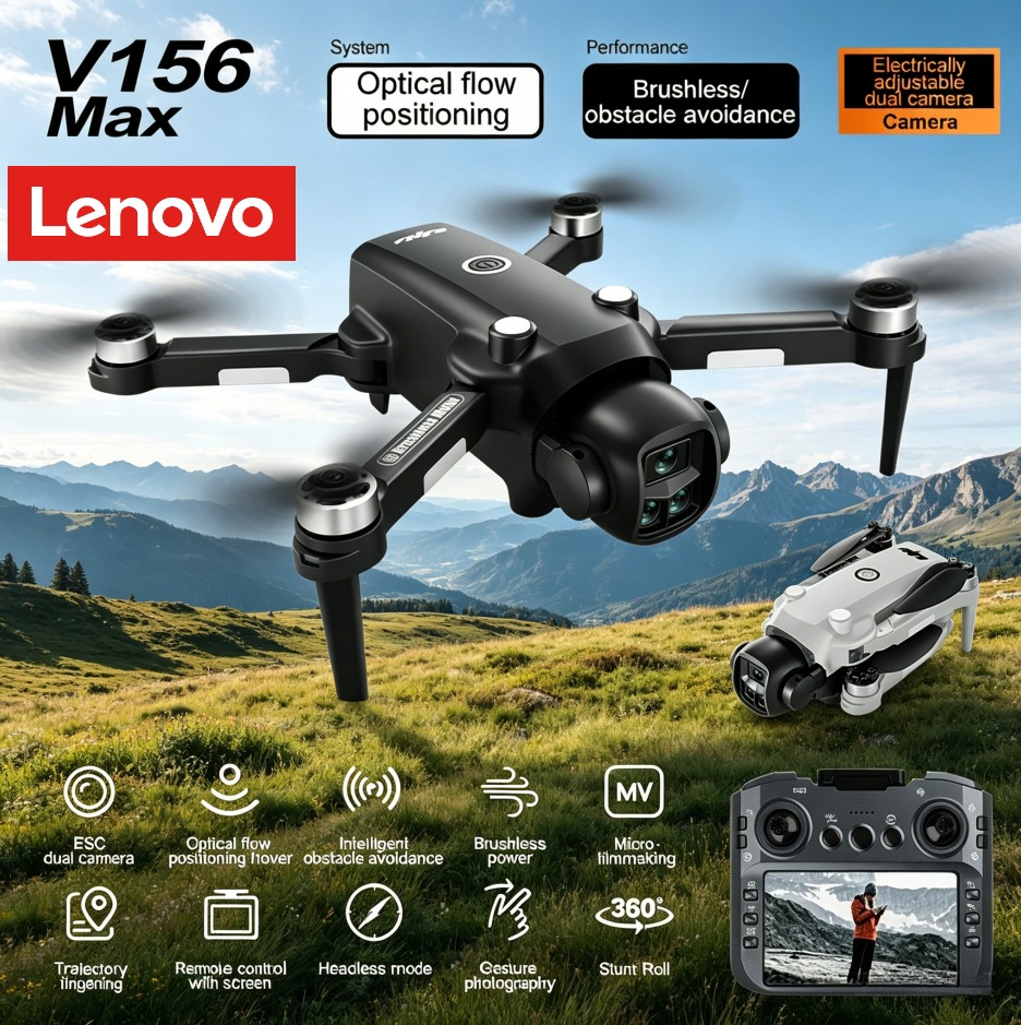 Lenovo V156 MAX 4K 8K Drone 5G - Drone Kit Long Range recension och pris