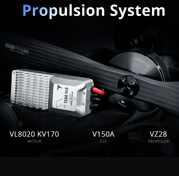 T-MOTOR VL8020 KV170 12S 20kg/ - Drone Kit Vtol recension och pris