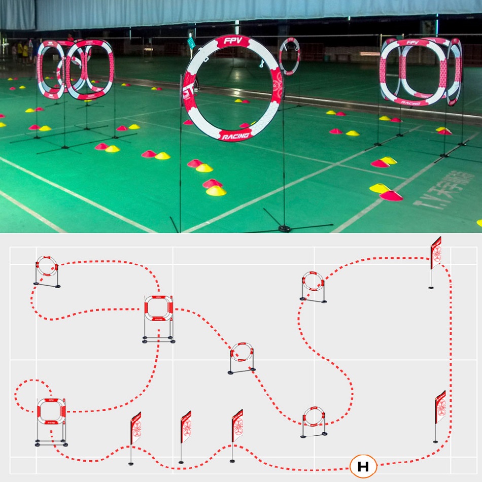FPV Racing goal Gate airplane  - Drone Kit Vtol recension och pris
