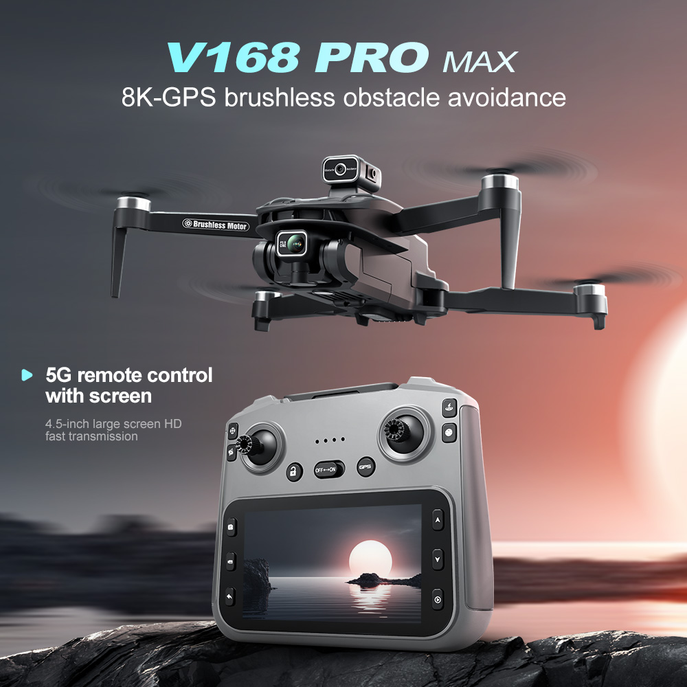 Lenovo V168 MAX 8K HD Drone 5G - Drone Kit Long Range recension och pris